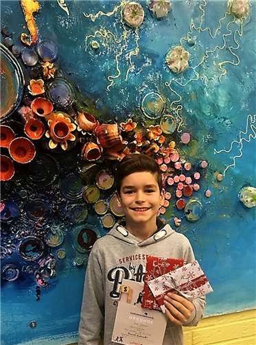 Schulsieger Jonas der Klasse 6a. privat