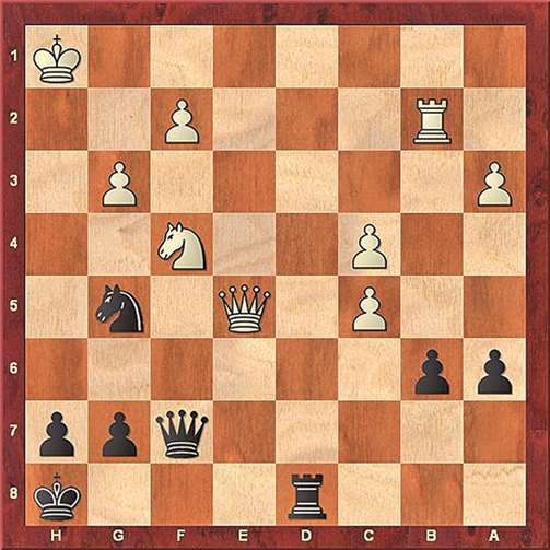 Schwarz am Zug gewinnt. Privat