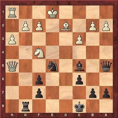 Schwarz am Zug gewinnt. privat