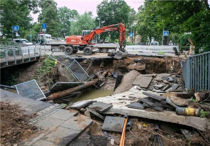 Schwere Zerstörung im Rhein-Sieg-Kreis nach der Flut 2021. Foto:JOST