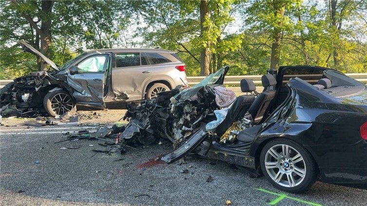 Schwerer Unfall auf der L258 bei Alteck Neuwied.