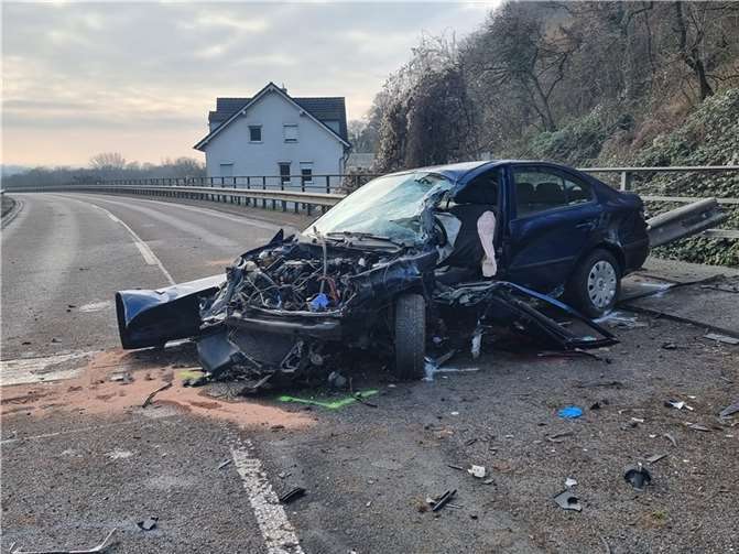 Schwerer Unfall in Koblenz. Foto: Winkler TV 