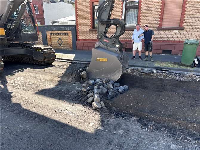 Schweres Gerät kam zum Einsatz.