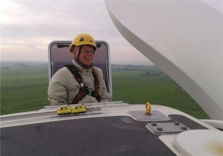 Schwindelfrei, wenn's ums Klima geht: Rainer Doemen.privat