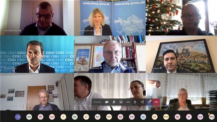 Screenshot aus der Videokonferenz.Foto: Wahlkreisbüro Jenny Groß