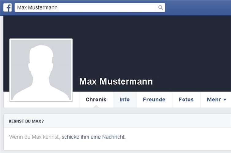 Screenshot eines Facebook-Profls.