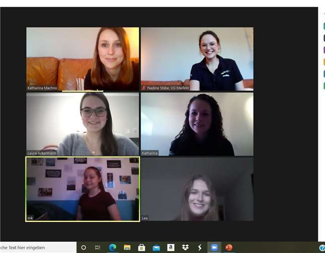Screenshot von den Teilnehmerinnen und Organisatorinnen des Abends.Fotos: privat