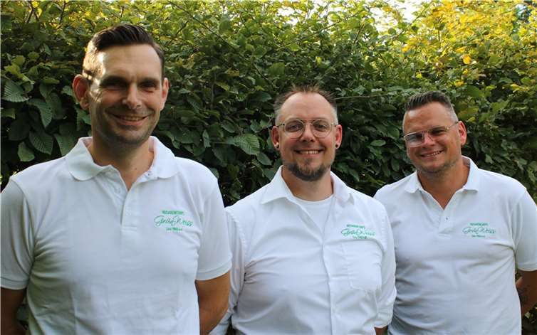 Markus Zimmermann als neuen Kommandant verpflichtet Sebastian Genz, Markus Zimmermann und Kevin Schopp. Foto: privat