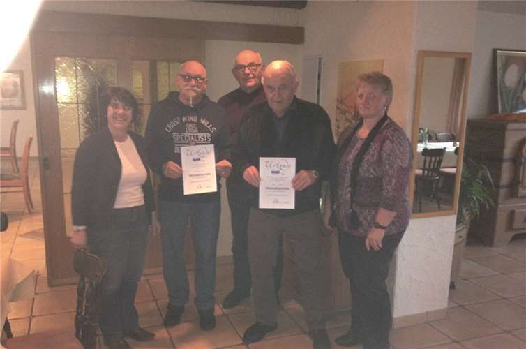 Sechs Mitglieder der VDK Puderbach Daufenbach Lautzert wurden geehrt, leider konnten nicht alle anwesend sein.privat