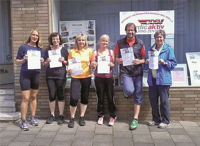 Sechs neue Übungsleiter konnten jetzt in Heimbach-Weis ihre Zertifikate entgegen nehmen. privat