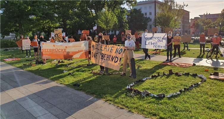 Seebrücke empfängt die Stadträte.Quelle Die Linke Koblenz