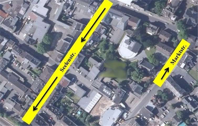 Seelen- und Marktstraße werden bis mindestens Ende 2018 zu Einbahnstraßen.privat