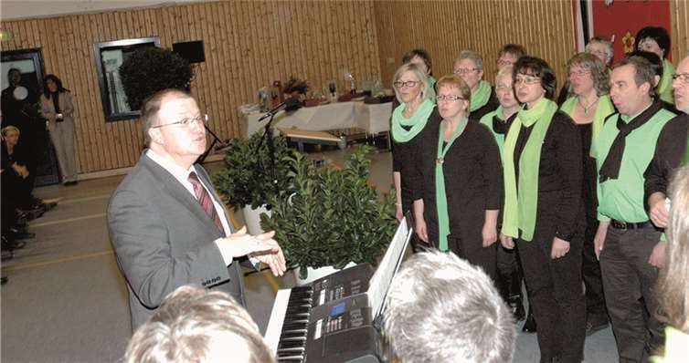Seine Liebe zum Chorgesang wird Guido Nisius auch in Zukunft ausleben - bei der Amtseinführung brachte er sich mit „Chorios“ quasi selbst ein Ständchen.