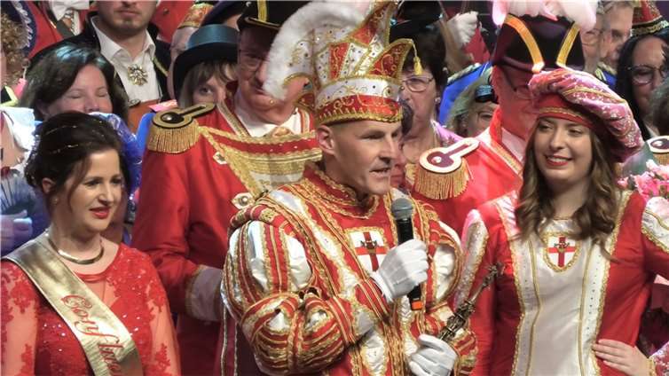Seine Tollität Prinz Dirk der Vollblut-Geck,mit Liebe zum Eck und ihre Lieblichkeit Confluentia Jenni.