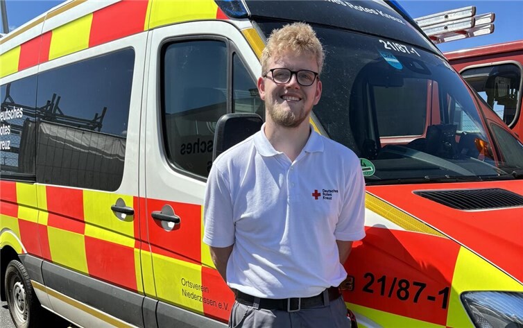 Seit Jahren ist Marvin beim DRK.  Foto: privat