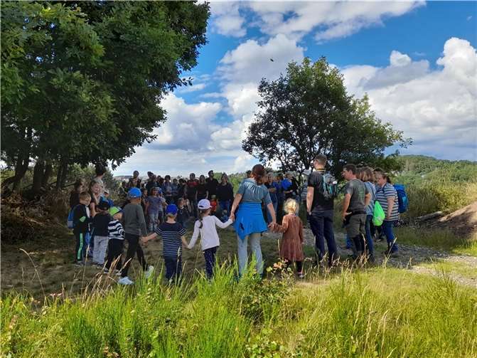 Seit dem Frühjahr erobern die Kinder ein Waldstück, welches die Gemeinde Reifferscheid zur Verfügung gestellt hat.  Foto: Kita Luftikus
