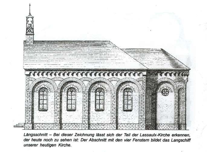 Seitenansicht der Lassaulx-Kirche. Foto: privat