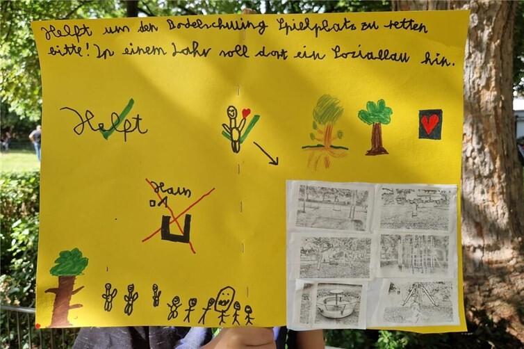 Selbst Kinder haben sich eingebracht