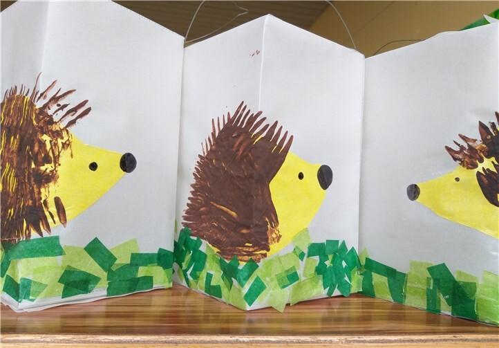 Selbstgebastelte Laternen.