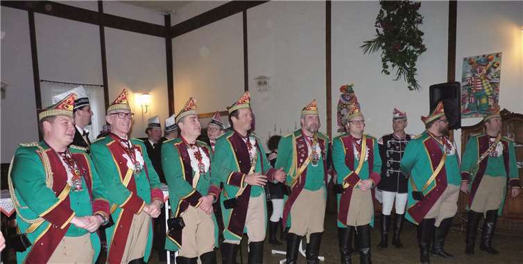 Selbstverständlich war auch die Prinzengarde vor Ort.