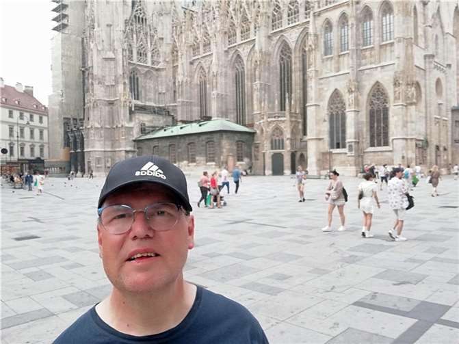 Selfie in Wien. Hier studierte Felix Tölle zwei Semester lang Theologie.