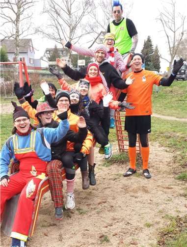 Sentiaca Kristina I. mit einer weiteren Läufergruppe.