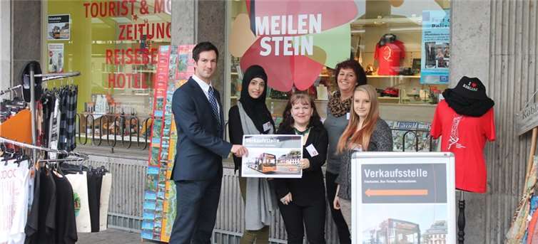 Service rund ums Busfahren mit der evm Verkehrs GmbH gibt es ab sofort am Infopunkt Meilenstein.  evm