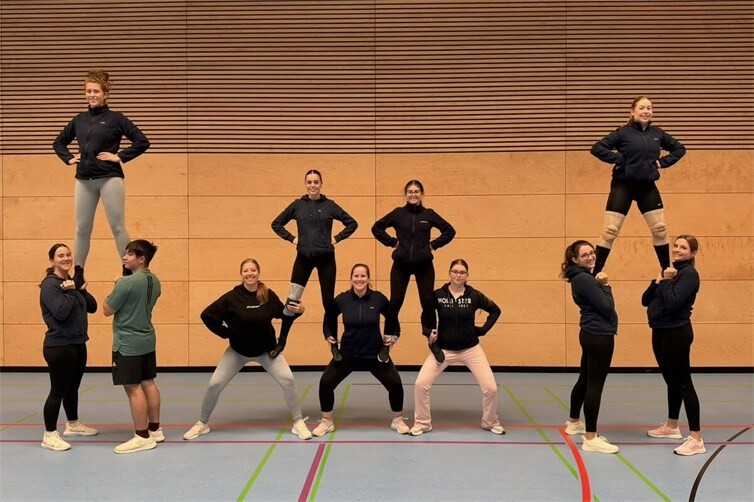 Showtanzgruppe der KG Närrische Buben beim Trainingswochenende 2026