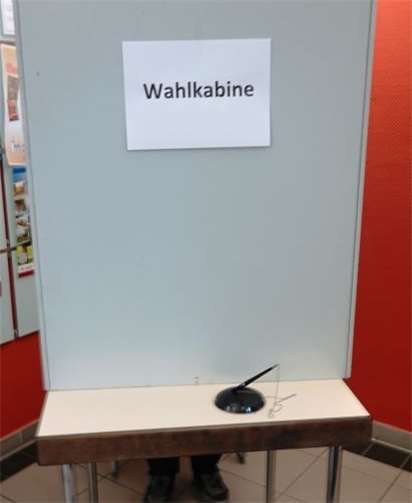 Sicher und gesund im Wahllokal? Quelle: Unfallkasse Rheinland-Pfalz