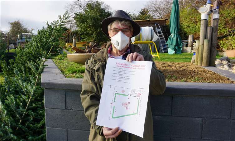 Sicherheit geht vor: Mit seinem Einsatzplan „Corona 2020“ ist Walter Büscher gegen die Pandemie gewappnet.Fotos: ROB