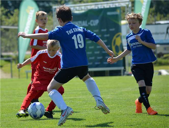 Sichtlich mit Spaß und Elan gingen die Kids ins Spiel.Fotos: privat