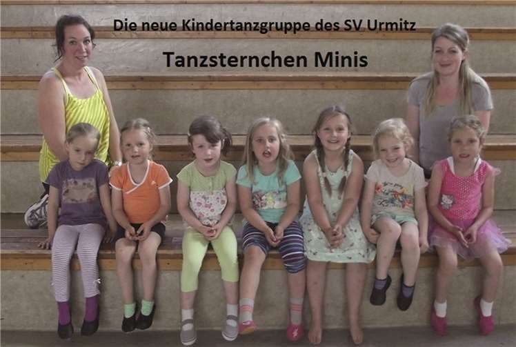 Tanzsternchen: Neue Kindertanzgruppe für Vier- bis Fünfjährige Sie funkeln am Tanzhimmel: Die "Mini" Tanzsternchen des SV Urmitz. privat