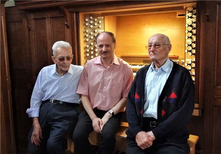 Sie gestalteten das Konzert (v.l.): Hermann Lamay, Ralf Cieslik und Paul Ferdinand.Foto: Projekt „555 Schritte“