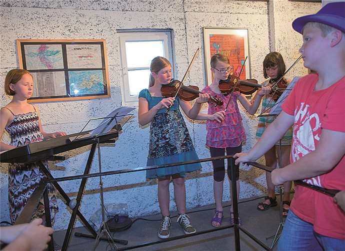 Sie gestalteten den musikalischen Rahmen der Vernissage.