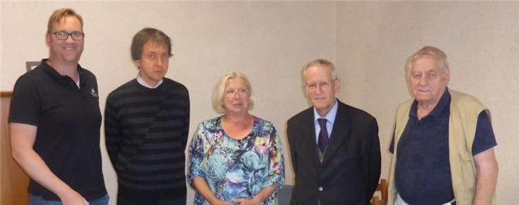 Sie kümmern sich im Vorstand des Fördervereins um die Barockorgel in der St. Marienkirche: (v.l.) Stephan Kindler, Andreas Windscheif, Silvia Czech, Joachim Kluthausen und Walter Fabritius.FA