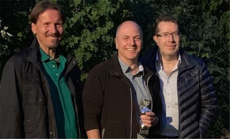 Sie schätzten am besten (von links): Hans-Dieter Müller, Josef Groß und Andreas Klotz.