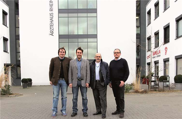 Sie setzen sich für ein weiteres Ärztehaus in Rheinbach ein (v.li.): Mario Tapella, Ralf Schönberg, Norbert Weiß und Peter Joch.