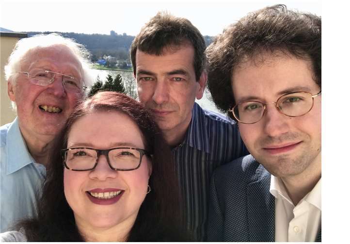 Sie sind am Sonntag in Pfaffendorf zu Gast (von links): Klaus Büschler, Ursula Targler-Sell, Robert Mang und Thomas Schwarz.privat