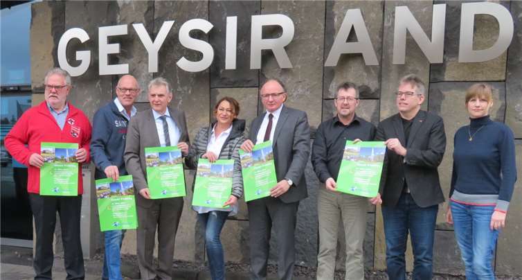 Sie sind gerüstet für den 9. „Geysir-Frühling“:Die Verantwortlichen für das erste Andernacher Stadtfest in diesem Jahr. Fotos: MKA