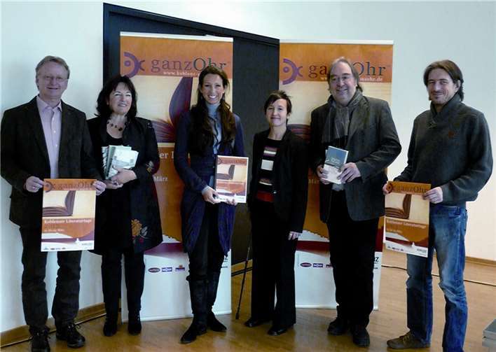 Sie zeigen starkes Engagement für das Literaturfestival: (V.l.) Thomas Steinebach, Ruth Duchstein, Eva Keil-Becker, Silke Raß, Ernst Heimes und Ralf Prestenbach. BSB