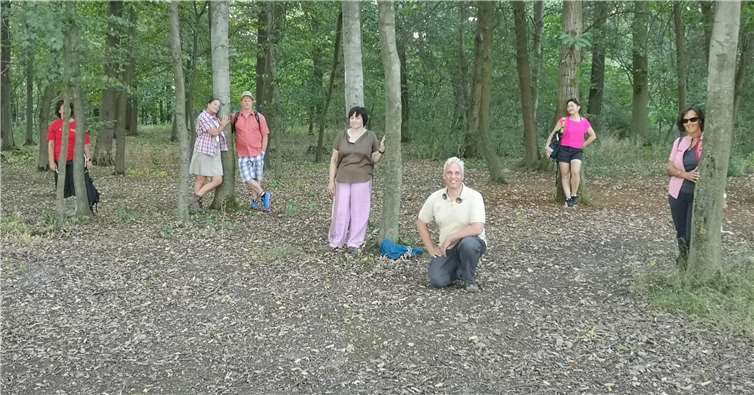 Sieben Teilnehmer nahmen am Schnupper-Waldbad der VHS Andernach teil. Foto: privat