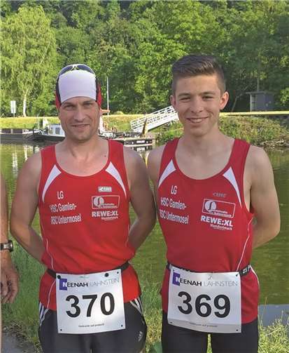 Sieg für Vadim Penner (li.) über 10.000 Meter beim Zwei-Flüsse-Lauf in Lahnstein. privat