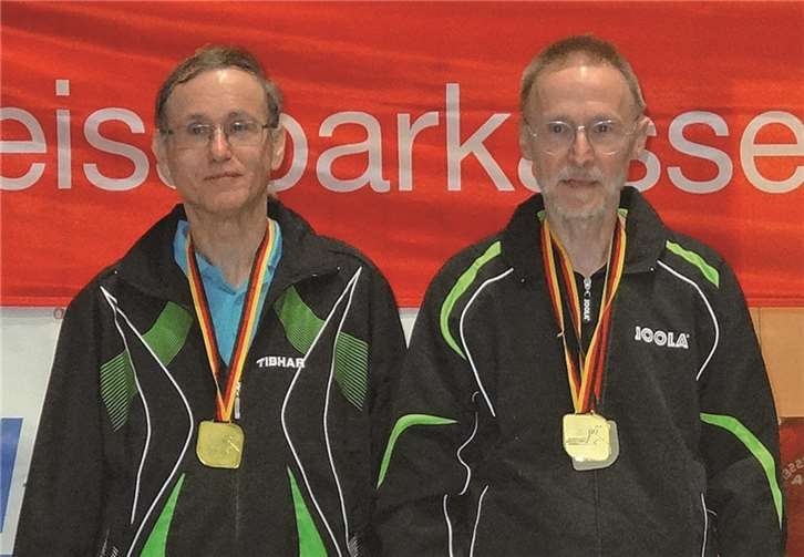 Sieger im Doppel: Gerhard Blob und Bernd Schuler.privat