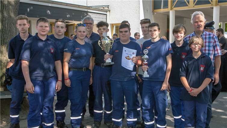 Sieger im Leistungsnachweis der Jugendfeuerwehr war der Nachwuchs der Kernstadt-Feuerwehr. JOST