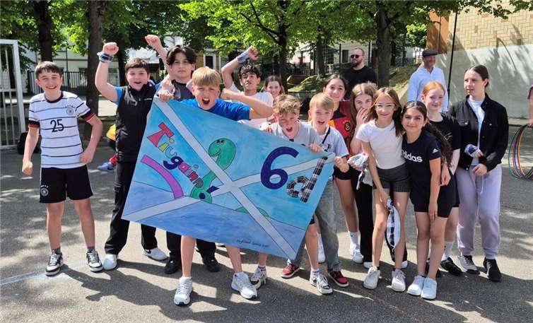 Sieger war die Klasse 6d. Fotos: Realschule plus an der Römervilla