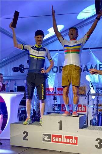 Siegerehrung 1. Platz Woisetschläger, Reini, 2. Platz Marzina, Klaus-Jörg Foto: Privat