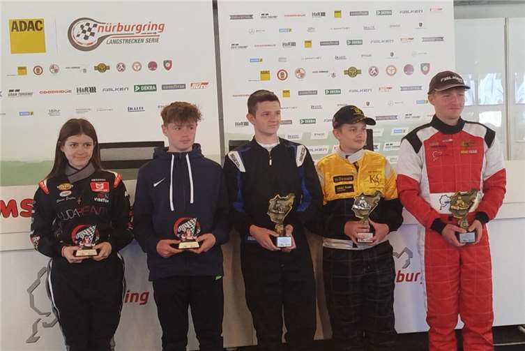 Siegerehrung AK4 -NLS Kart Slalom Meisterschaft am Nürburgring.Fotos: Rauhe Maik