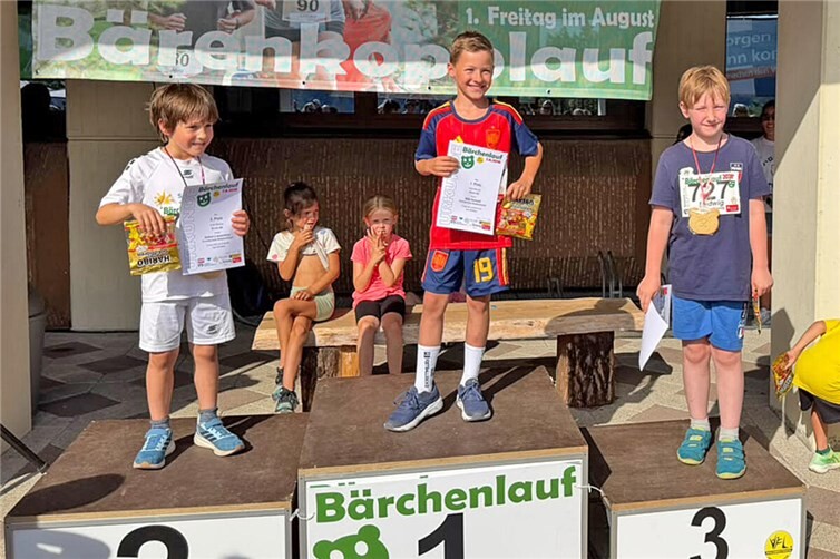 Siegerehrung Bärchen U10