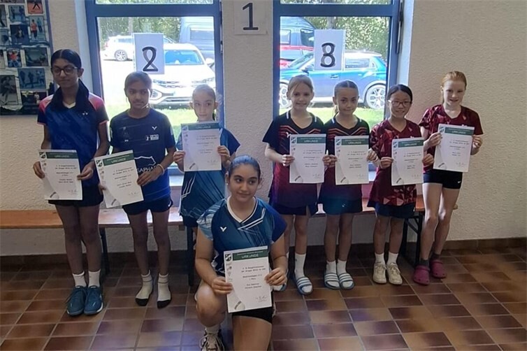 Siegerehrung Damen-Doppel U13