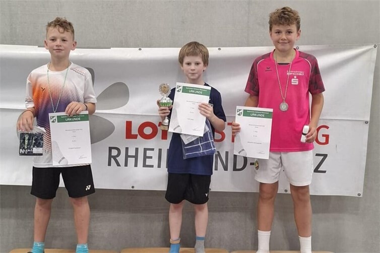 Siegerehrung Einzel U13 - Rheinland-Meisterschaft
